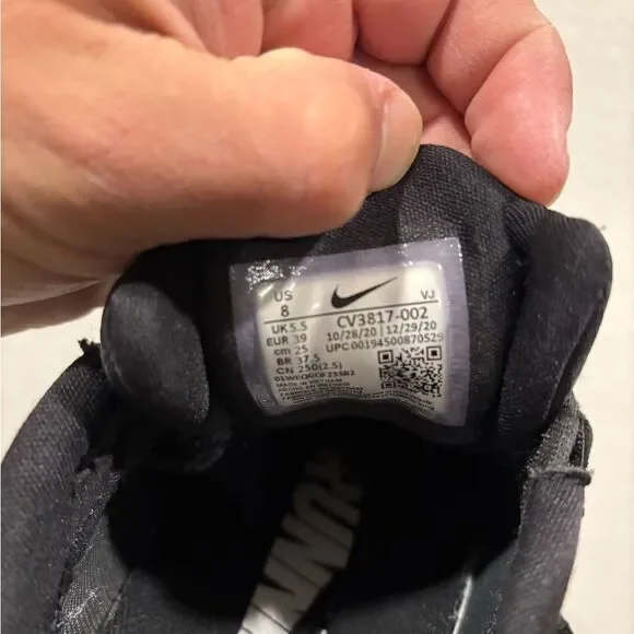 Nike Women's React Escape RN Running Shoes comfort size 8 walking black - Picture 6 of 7